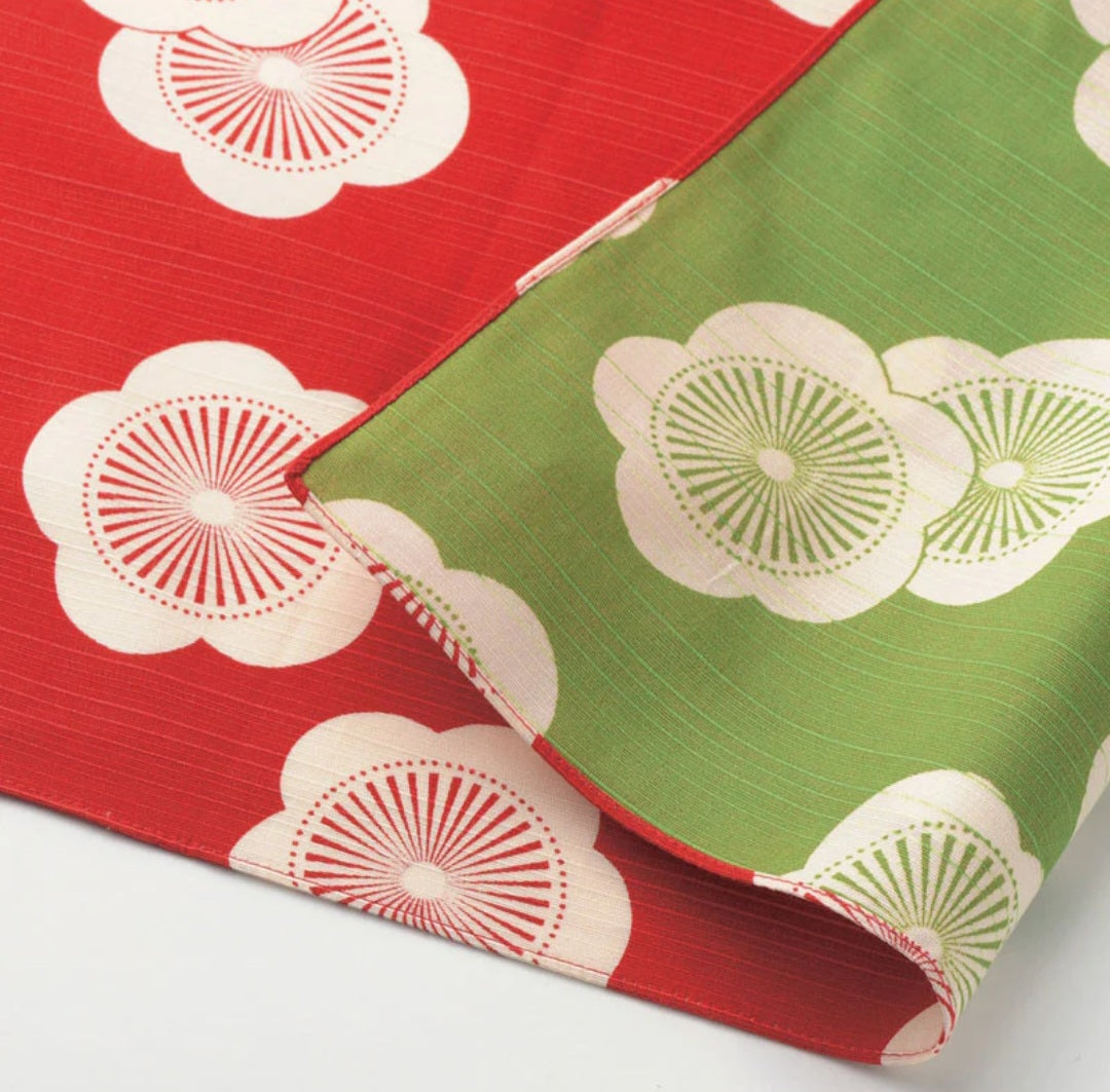 FUROSHIKI SAKURA reversibile (rosso-verde) (art.8)
