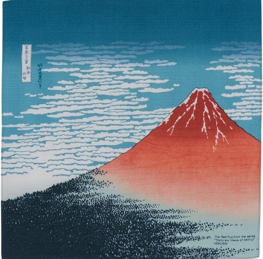 FUROSHIKI UKIYO-E Red Mount Fuji (art.11)