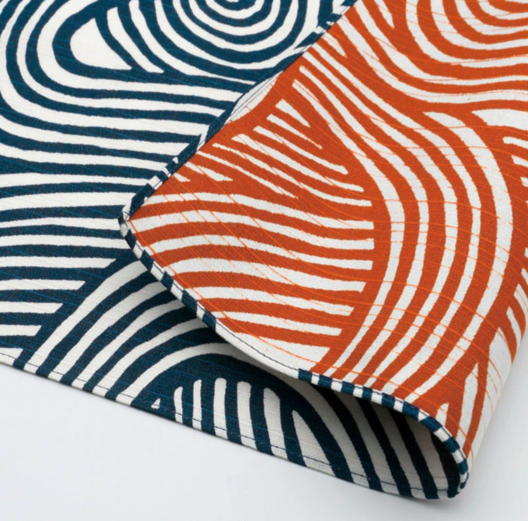 FUROSHIKI ONDA reversibile (blu-arancione) (art.9)