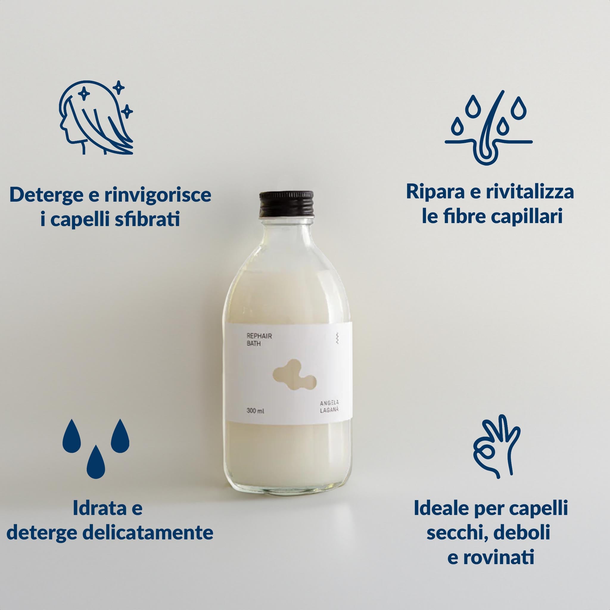 REPHAIR BATH Fluido Detergente Riparatore  - 300ML