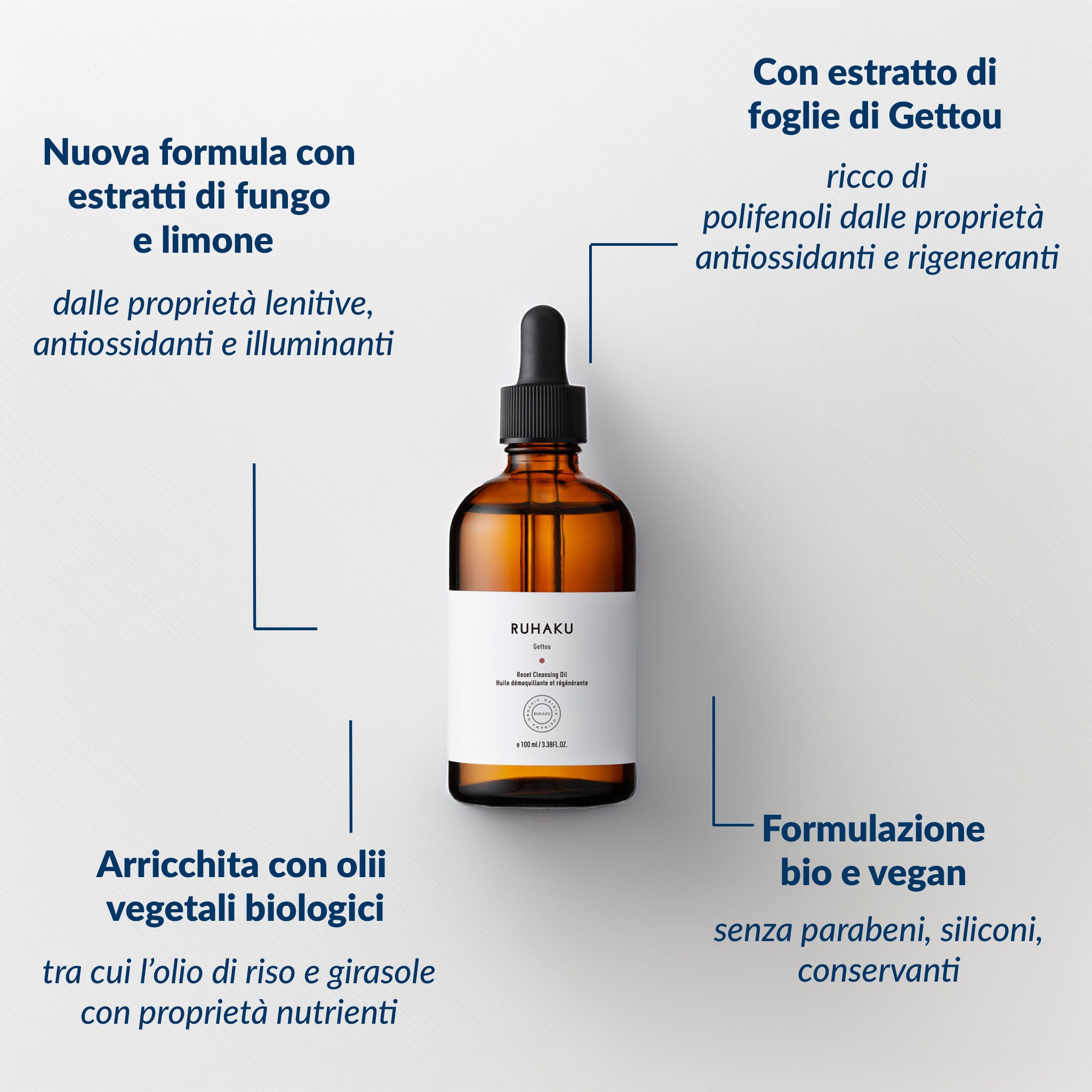 RUHAKU  reset cleansing oil 100ml